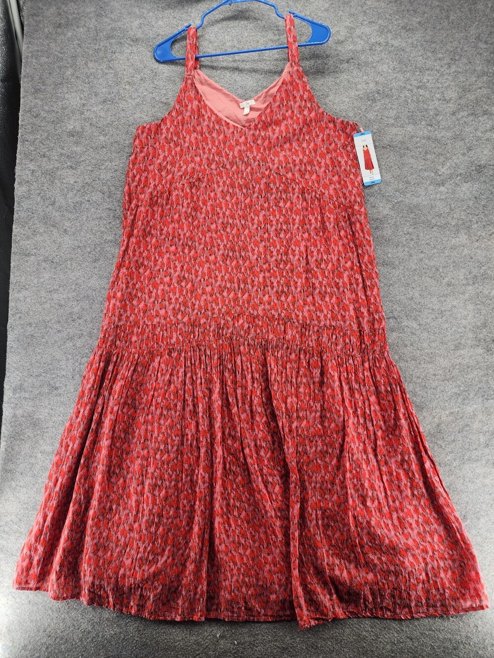 Joie Dress Womens Large Maxi Sleeveless Red
